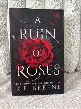 A Ruin of Roses by K.F. Breene - Red Rose Cover